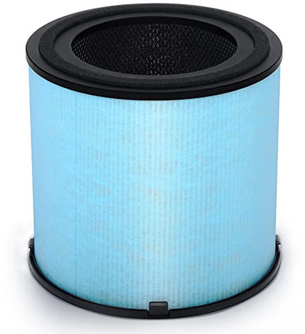 Airtok Air Purifiers for Home Bedroom up to 75㎡, HEPA Filter 99.9% Effectively Removal Large Room for Wildfire Smoke Dust Pet Dander | Ozone-Free- White AP1001 (Blue)