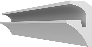 LED Lighting Coving FL1 Indirect XPS Lightweight Polystyrene Wall/Ceiling Cornice, Moulding, Home Decor, Quality Product, 100mm x 80mm x 2 Meters Long