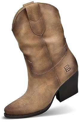 BAGATT Dam Messina Western Boots, toupe, 37 EU