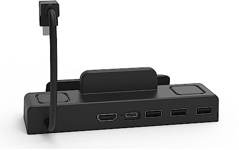 Per ROG Ally 6 In 1 4K Dock Station Porta LAN RJ45 Ricarica rapida Type-C, per Steam Deck/Switch/Switch OLED (senza porta di rete)