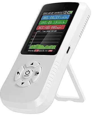 Portable Geiger Counter Nuclear Radiation Detector 2.8Inch TFT Display Screen Emf Meter Rechargeable for Steel/Chemical Industry