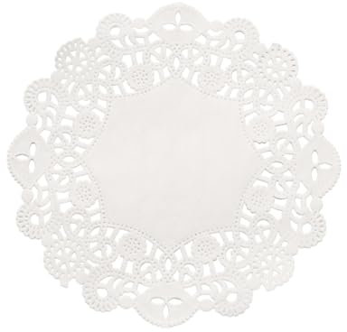 Ciieeo Runde Backform 200St Kuchendeckchen Runde Tischdecken runde n Pizza-Backform küchenpapier kitchen paper Kuchen Papierauflage runde Tortenunterlage runden Backpapier Weiß