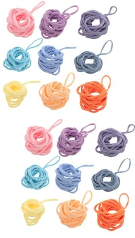 DIYEAH 360pcs Weaving Loom Loops Refill for Boys and Girls Potholder Loom Loops Elastic Craft Kit Soft