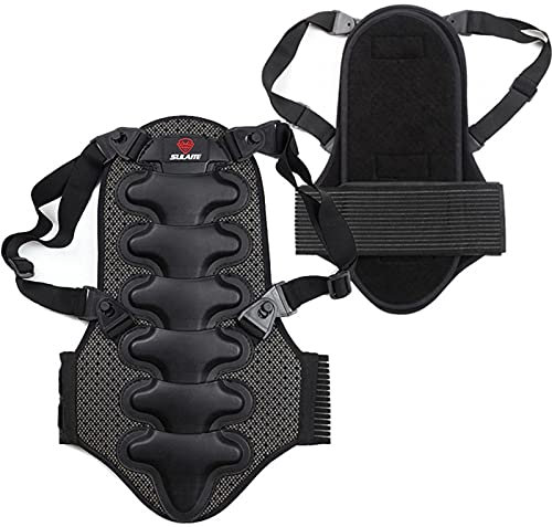 Protector De Espalda para Moto, Antideslizante, Ligero, De Secado Rápido, Correa para La Cintura con Cierre De Y Correas Elásticas Ajustables