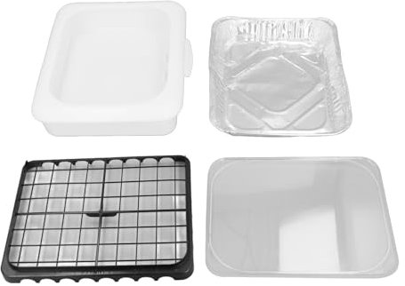 Tissting Lasagna Pans Aluminum Foil Tray Holder Set 28 x 35 x 8cm Insulated Food Carrier with Lid, Portable Dish Pan for Traveling Picnic Party Camping