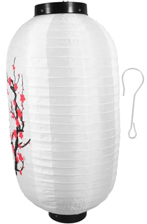 KONTONTY Japanische Pflaumenblüten Hängelaterne Aus Langlebig Dekorative Outdoor Laterne Für Sushi Restaurants Und Garten
