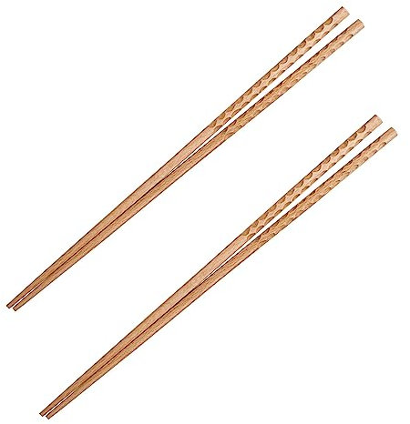 WATIIFUFU 2 Paar Lange Essstäbchen Aus Buchenholz Verlängert Hitzebeständig Und Multifunktional Für Hot Pot Braten Und Kochen Anti Öl Design Küchenbesteck