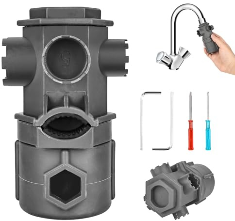 YHNDECO 16-In-1Schlüssel für Wasserhahn, Multifunktionaler Perlator Schlüssel, Wasserhahn Schlüssel, für M16 /M18 / M20 /M22 / M24 / M28 Usw