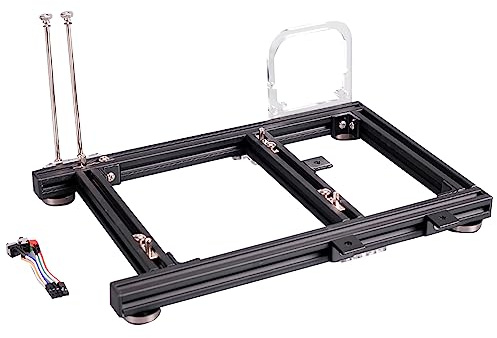 DIY Open Frame PC Test Bench Case, 20x20 Aluminiumlegierung ITX/ATX -kompatibler Computer -Chassis mit Acrylplatten, Unterstützt ATX PSU- und 2 PCIe -Slots