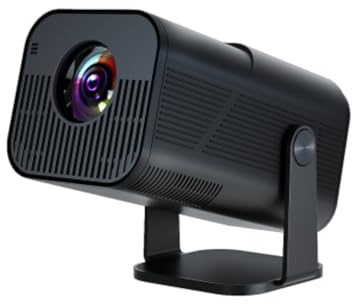 Amovfilm Mini Beamer 4K WiFi 6 BT5.2 Projektor Android 13 Heimkino 180°Drehen LED Tragbarer Projektor HDMI USB 3.5 mm Audio 3000 Lumen 1080P 4K Unterstützung