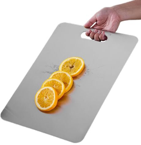 Tabla De Cortar De Titanio Puro, Tablas De Cortar Carnes, Base Antideslizante Gruesa De Dos Lados Para Picar Carne Y Verduras Para Cocinar En Casa O Acampar
