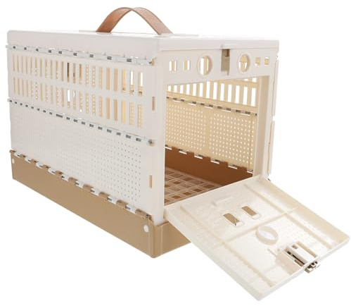 VALICLUD Cage à Pigeons Pliable en Plastique ABS Super Petite Taille Plateau Inférieur Amovible Cage de Domestication et Transport pour Pigeons Transport Repos des Oiseaux