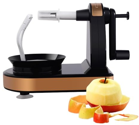 Pelapatate a manovella da cucina – pelapatate a mano multifunzione per alimenti da cucina, taglierina a core, utensili rotanti a manovella