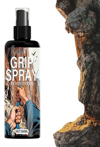 Spray de agarre de escalada, 100 ml, antideslizante, potenciador de agarre de mano deportivo para fitness, para escaladores, atletas, deportes, entrenamiento, tenis, gimnasio en casa