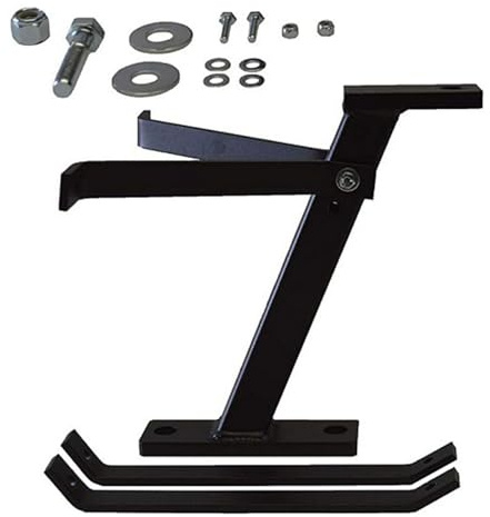 ALCXAZS Attelage de remorque Robuste pour Tracteur Tondeuse : Transmission Efficace des signaux et stabilité assurée grâce à sa Finition Noire. Accessoire de Jardin.