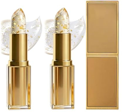 Lápiz labial adaptativo de PH, 24 horas de duración, ilumina el color de los labios, hidrata y previene el agrietamiento, para un color natural de labios fresco y labios suaves (2 unidades)