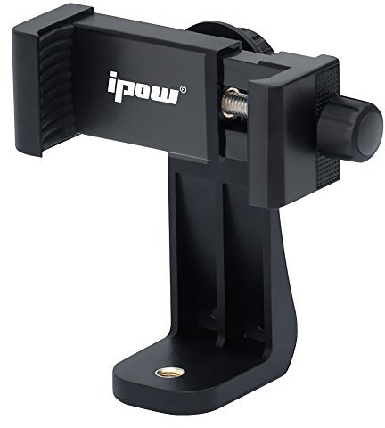 ipow Universale Cellulare Supporto di treppiede/Supporto della Staffa Verticale Morsetto Adattatore per iPhone/Samsung Galaxy/Nexus Utilizzare Il 1/4-20 Treppiede, monopiede, Selfie Bastone