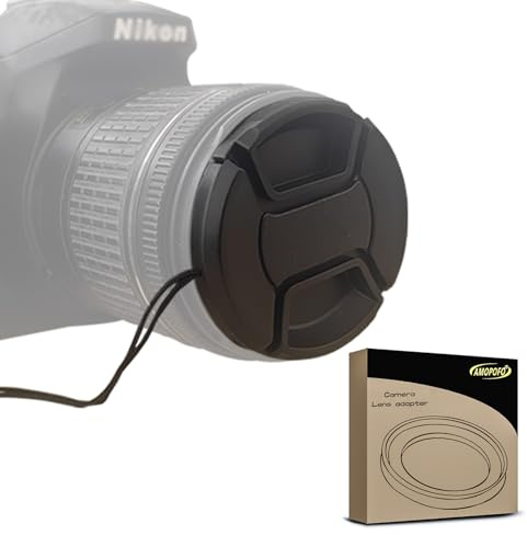 Tapa de objetivo de cámara de 105 mm, tapa de objetivo o orificio central para Nikon, Canon, Sony y otras cámaras réflex digitales (tapa de objetivo de 105 mm)