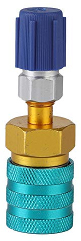 Gorgeri R1234YF a R134A Acoplador de adaptador rápido de lado bajo Conector de montaje de adaptador de manguera de aire acondicionado de cocheadaptador de r134a r1234 baja presion,adaptador