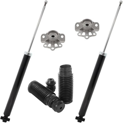 2x Stossdämpfer 2x Federbeinstützlager 1x Staubschutzsatz Hinterachse für Fiat Punto 199 für Opel Corsa D