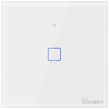 Interruptor Wifi 1 via compatible con Alexa y Google home 433Mhz