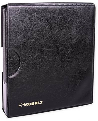 Coin Collection Album With Sleeve Cover – Storage Binder For 120 Coins, Silver 3p, 4p, 6p, 20p, Collecting Holder - Money Book To Protect and Store - SCHULZ Coin Album in Black