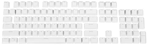 PATIKIL Mechanical Keyboard Keycaps, Universal Keycaps ABS Keyboard Replacement Accessories Symbol Translucent for 68/84/87/104 Keys, White