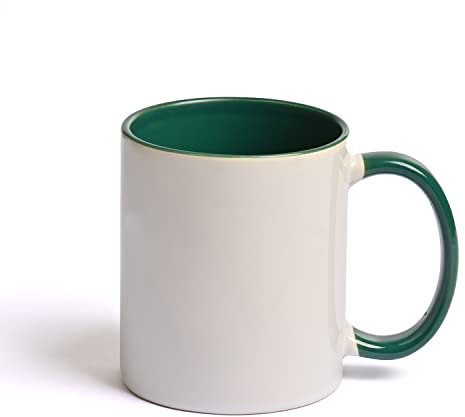 KARLAkreativ Tasses de bricolage à peindre et à décorer, également adaptées pour la sublimation, individuellement ou comme kit de fête, céramique de qualité supérieure, avec crayons de peinture pour
