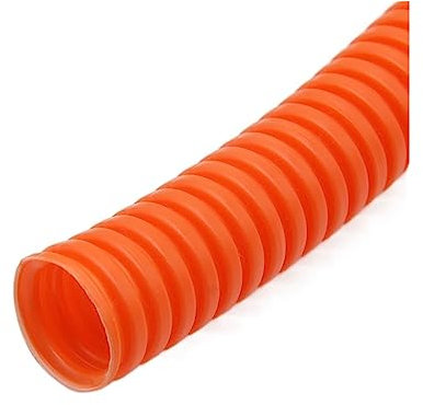 1/5/10M 7,5 mm-34,5 mm PP-isolierter Wellrohr-Drahtschlauch-Einfädelschlauch Wellrohr-Schutzhülle (Color : Orange Closure, Size : AD 18.5 X ID 14.3MM_5 Meters)