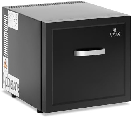 Royal Catering RCGK-MBD21L Minibar 19 l Schublade schwarz Hotel Mini Bar Kühlschrank Hotelkühlschrank Kühlschrank