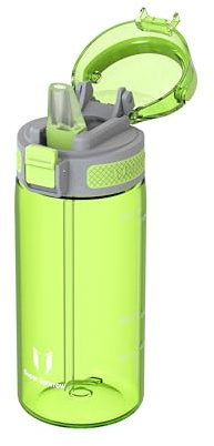 Super Sparrow Borraccia Bambini - 500ml - TouchSip Sportiva Bottiglia - Tritan Senza BPA, a Prova di Perdite - Borracce con Cannuccia Ideale per Scuola e Sport
