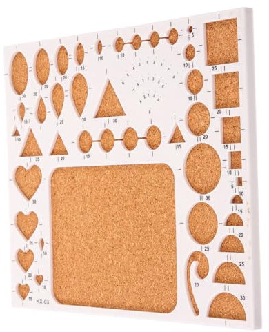 DIYEAH Quilling Vorlage Brett Aus Kork Präzises Diy Papier Quilling Werkzeug Schlitz-template Für Anfänger Und Künstler Schnelle Bastelarbeit Für Kreative Papierkunst