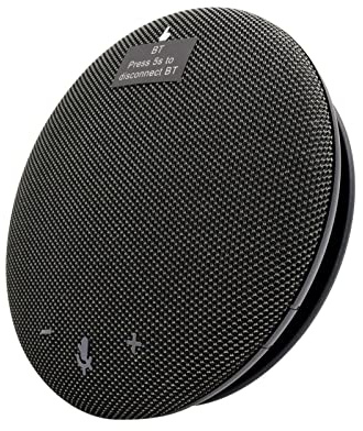 HUIOP Microphone D'Ordinateur,Microphone De Conférence Portable BT Haut-Parleur Haut-Parleur Intégré Micro Omnidirectionnel À 360 ° avec Fonction De Sourdine Réglage du Volume pour Pc Ordinateur