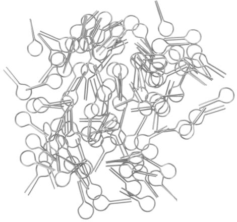 HAWILLOSCH 100pezzi Ago per Bruciare Gioielli Sospesi in Ceramica Ago Speciale Refrattario per Forno Accessori per Ceramica Strumento Professionale per Cottura Gioielli