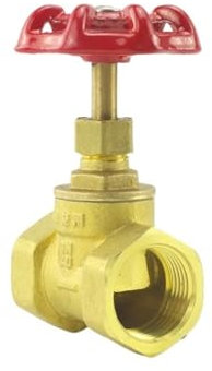 1/2 3/4 1 Brass Gate Valve Female Thread Rotary Water Sluice Valve for Oil Gas DN15 DN20 DN25(1)