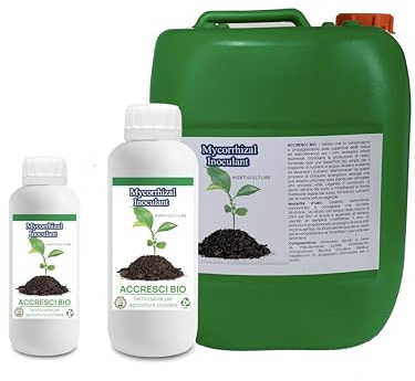 MICORRIZE Inoculante micorrizico – Concentrato - Migliora l'assorbimento dei nutrienti – Radicante semi e talee favorisce lo sviluppo radici - Consentito in agricoltura BIO (500 ml)