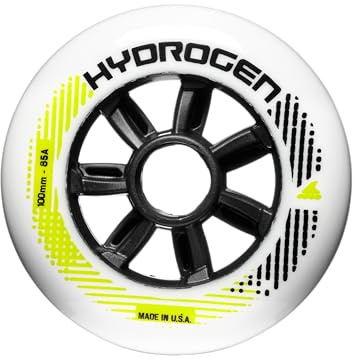 Rollerblade Unisex – Erwachsene HYDROGEN 100/85A (6PCS) Rollen, Weiss, 100mm/85A