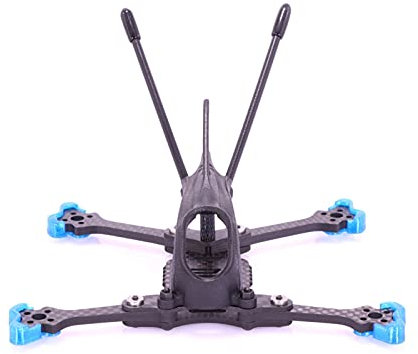 MKVAXR AlfaRC Herbie 125 75 mm 7,6 cm Zahnstocher-Rahmen-Set, RC-Drohne, FPV-Renn-Quadrocopter, unterstützt bürstenlosen Motor 1103, 1104, 1105, 1106, 1204 FPV-Drohnenkörper