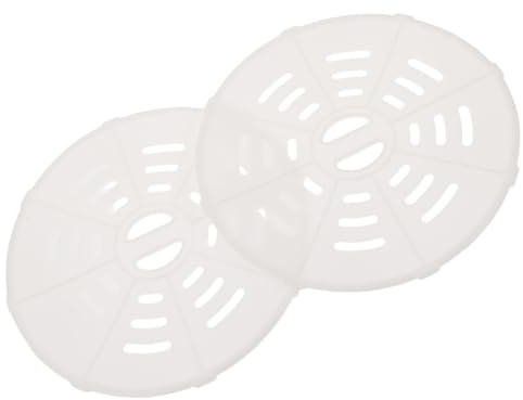 Hojas Deshidratadoras para Lavadora de Plástico Blanco 2 Piezas 20 Cm | Accesorios de Lavadora, Compatibles la Mayoría de Tipos, Limpiezas Sencillas y Secado Uniforme