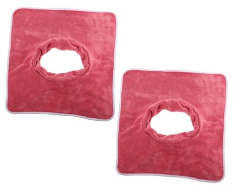 NUSITOU 2 Stück Massagebettbezug aus Mikrofaser mit Gesichtslochabdeckung Komfortabel und Sanft für Spa Kosmetik und Fußpflege im Beauty Salon