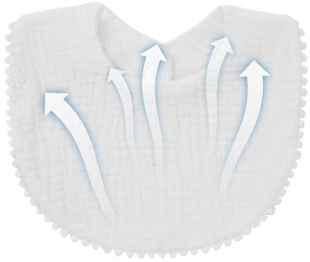 Muslin Drool Bibbs, småbarn Bib, Mjuk bomullsabsorberande bandana droolhaklappar, Bekväma barn tänder bandana trasa för barn, flickor, pojkar, familj
