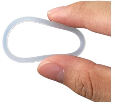 1mm Vit Silikontätningsring OD3-40mm Gummiisolering Form Tätning O-ring Tätningar(OD 25mm (10Pcs))
