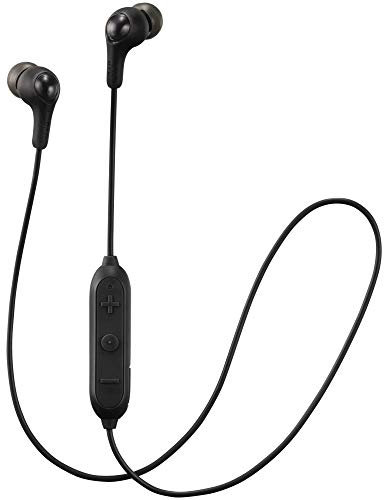 JVC Gumy Plus Wireless Bluetooth In Ear Headphones Earphones with Bass Boost, Comfortable Earbuds and Built In Mic and Remote for Call Handling, Black