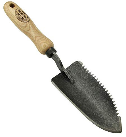 DeWit Blumenkelle 'Welldone' gezahnt 33 cm I Profi Blumenschaufel & Unkrautstecher in Bester Qualität I FSC®-zertifizierte Handschaufel I Handgemachte Garten-Schaufel I Garden Tools – Made in Holland