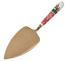Brandani 52359 Sweet Sweet Cantine Old Gold Inox Tårtspade Med Keramiskt handtag Storlek: 26 cm