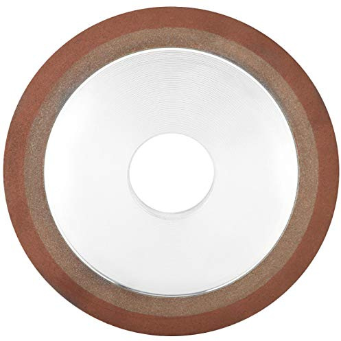 Mola diamantata in resina, disco abrasivo diamantato, diametro esterno 125 mm / 4,9 x diametro interno 32 mm / 1,3, per molatura, lucidatura di acciaio duro, pietra, 1 confezione