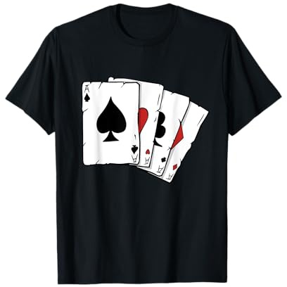 Kreuz Pik Herz Karo Doppelkopf Kartenspiel T-Shirt