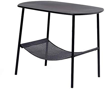 ANIFM Kaffee-Ecksofa, rund, Beistellschrank, Kaffee-Schwarz, 60 x 45 x 50 cm, aus China Comfortable Anniversary
