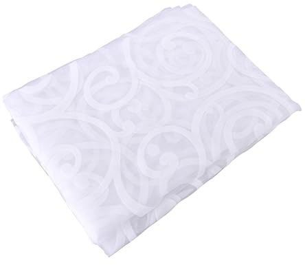 Alipis Cortinas Voiles Transparentes con Bolsillos para Barra Motivo De Ganchos Grandes Cortina De para Ventana Blancas Adecuadas para Dormitorio y Salón