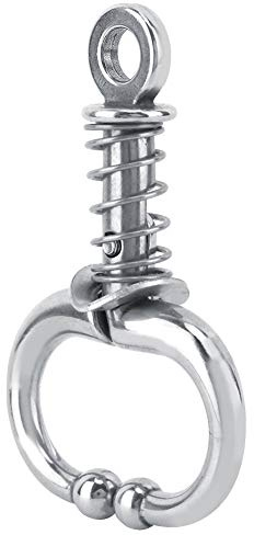 Bull Nase Ring Edelstahl Rind Nase Ring Frühling Nase Zangen Weiden Rind Blei Seil Haken Silber Vieh Frühling Bullnose Zangen Automatische Verriegelung Bull Nase Blei Landwirtschaft Zubehör